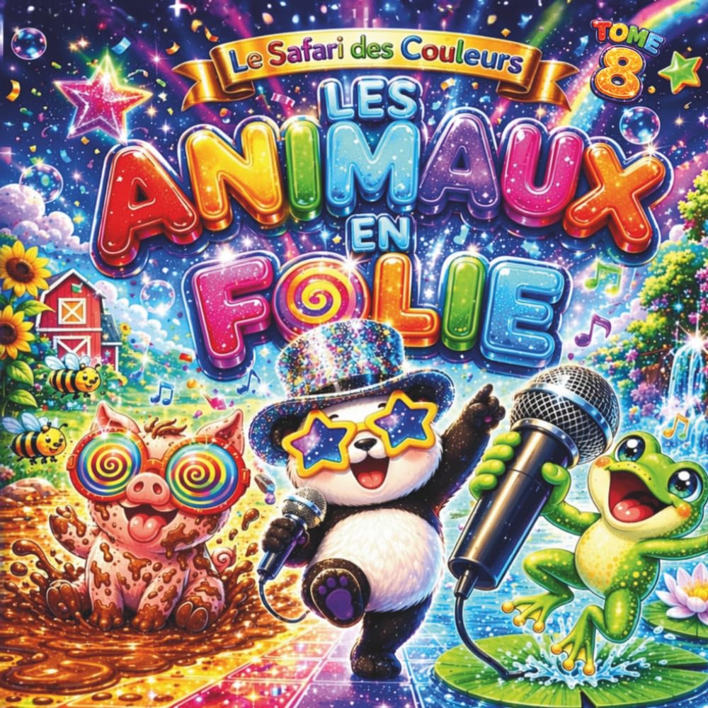 Les animaux en folie: Coloriage pour enfants 3 à 7 ans