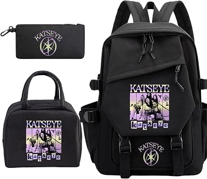 Katseye K Pop Backpack Harajuku School Bag Large Capacity Fan Item 3