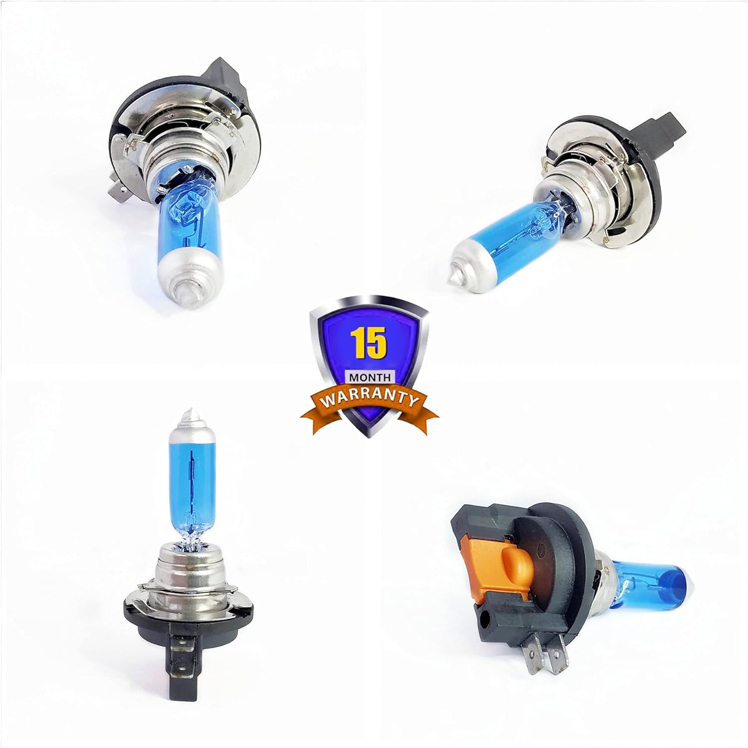 4 pack H11B Halogen Headlight Bulb H11B 12V 55W White 5000K 61493 Lights Long Life 2 Pack