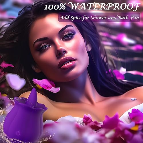 Miniatura 6 de Juguetes sexuales vibradores estimuladores de clítoris en forma de rosa para mujeres, rosa vibradora con lengua lamedora, juguetes para adultos con