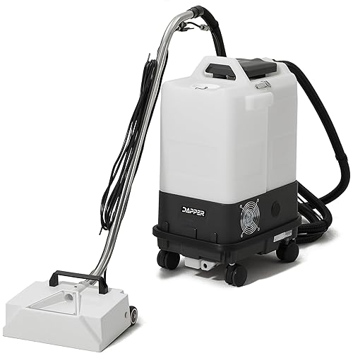 Dapper Commercial Box Carpet Extractor with 13" Motorized Brush Head, Cold Water Extraction, Strong Suction and 6.5 Gal Tanks — Ideal for Hotels, Offices, & Commercial Cleaning