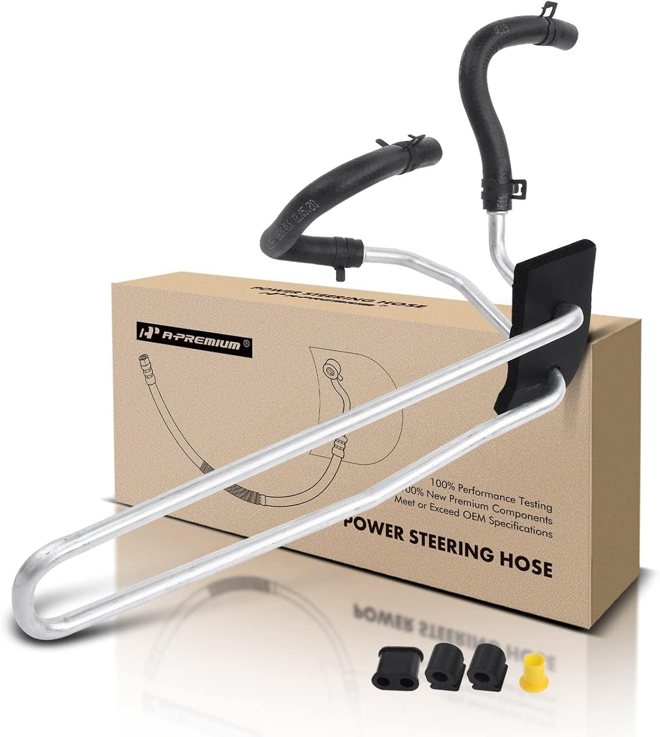 A-Premium Power Steering Return Hose Line Assembly Compatible with Kia Sportage 2005-2010, Cooler Tube