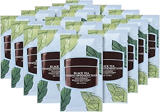 Mascarilla hidratante de té negro, paquete de...