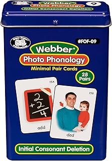Super Duper Publications | Webber® Photo Phonology Initial Consonant Deletion Minimal Pair Card Deck | Educational Learning Resource for Children