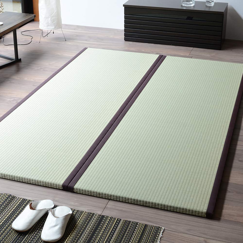 【新品・送料無料】【日本製】ユニット畳セット（1畳タイプ4本+半畳タイプ1本） Amazon | こうひん 日本製 縁つき 置き畳 ユニット畳 『マース』 畳2枚