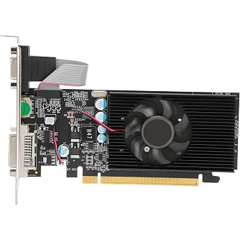 VBESTLIFE GT210 1GB Single Fan DVI HDMI VGA Gaming Graphics Card 64bit DDR2 532MHz PCI Express 2.0 Low Noise Graphics Card for Desktop PC
