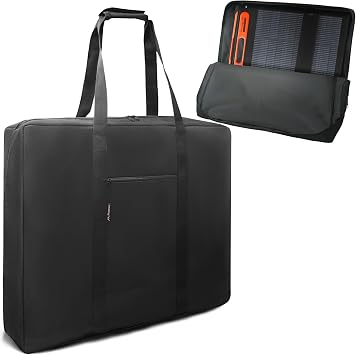 Solar Panel Travel Bag Compatible with 2 Jackery 100W / 200W, Padded Portable Solar Panel Storage Bag Compatible with Jackery SolarSaga 100W 100X 200W 200W | 27.5"24.5"6"