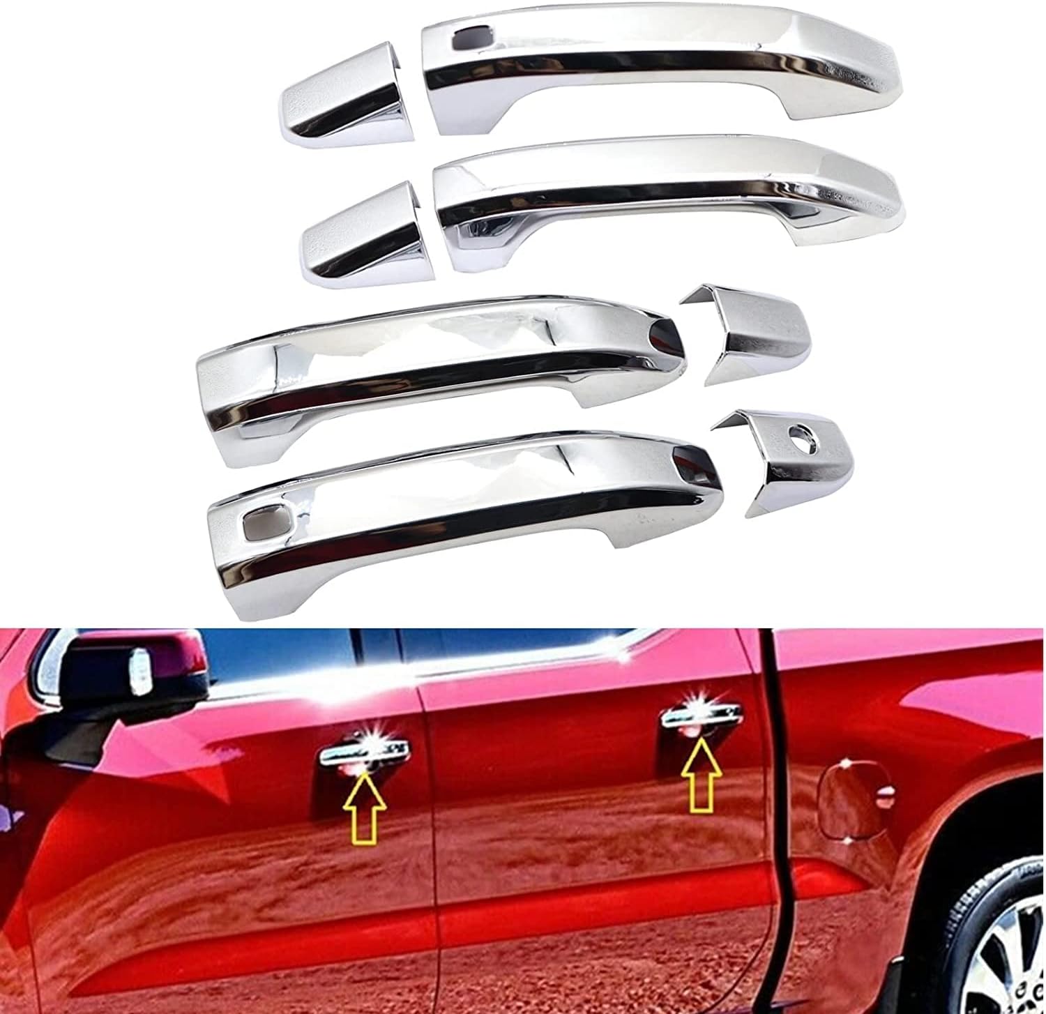 Copertura Cromata Maniglia Portellone Posteriore Per Chevy Silverado / GMC Sierra 2007-2013