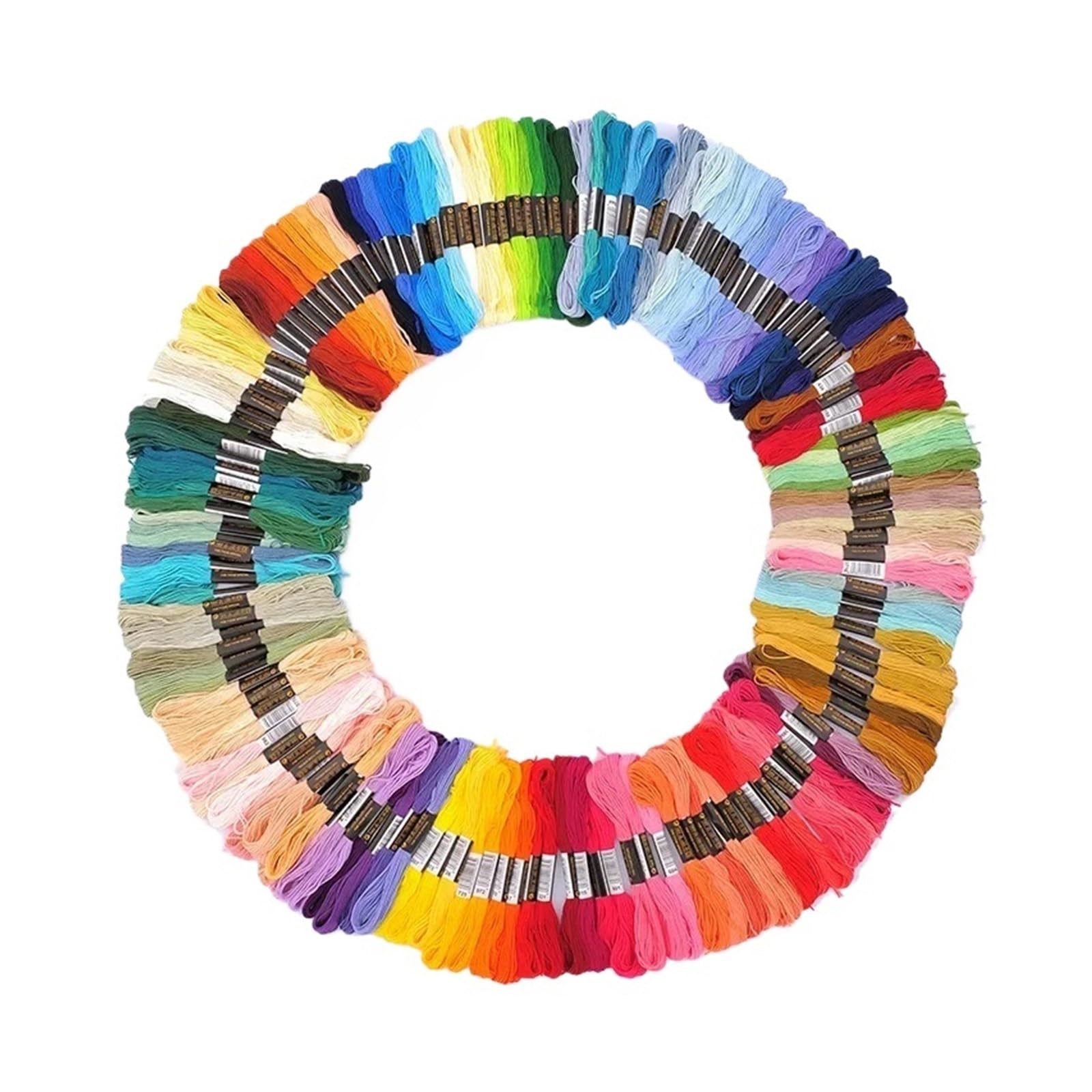 Stickgarn 50/100/150/447 Farben Kreuzstichgarn – farbechtes Sticktwist for DIY-Nähen, Handarbeiten, Kunsthandwerk Baumwollgarn(150colors)
