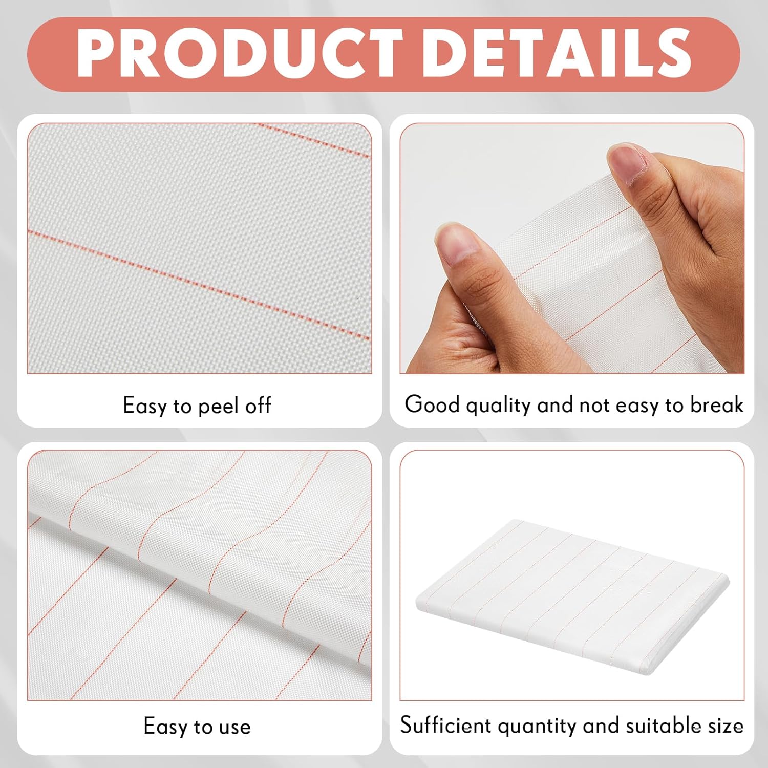 VitalCozy 30 Inch Wide 5 Yard Peel Ply High Temperature Resistant Release Cloth Carbon Fiber Fiberglass Resin Hand Lay up Release Fabric Compatible with Epoxy Resin Gel Coat Air Auto Boat Repair Build