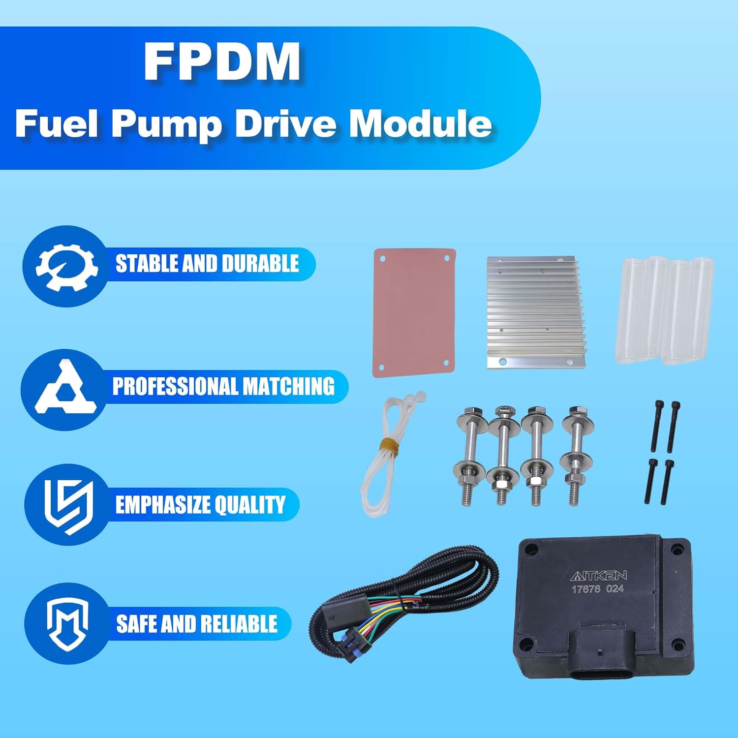 AITKEN Diesel Engine Fuel Pump Drive Module Pump Mounted Driver GMT400 6.5 PMD/FSD with Relocation Kit for Chevrolet GMC Workhorse 6.5L Diesel Engine Replaces 19209057 12562836.