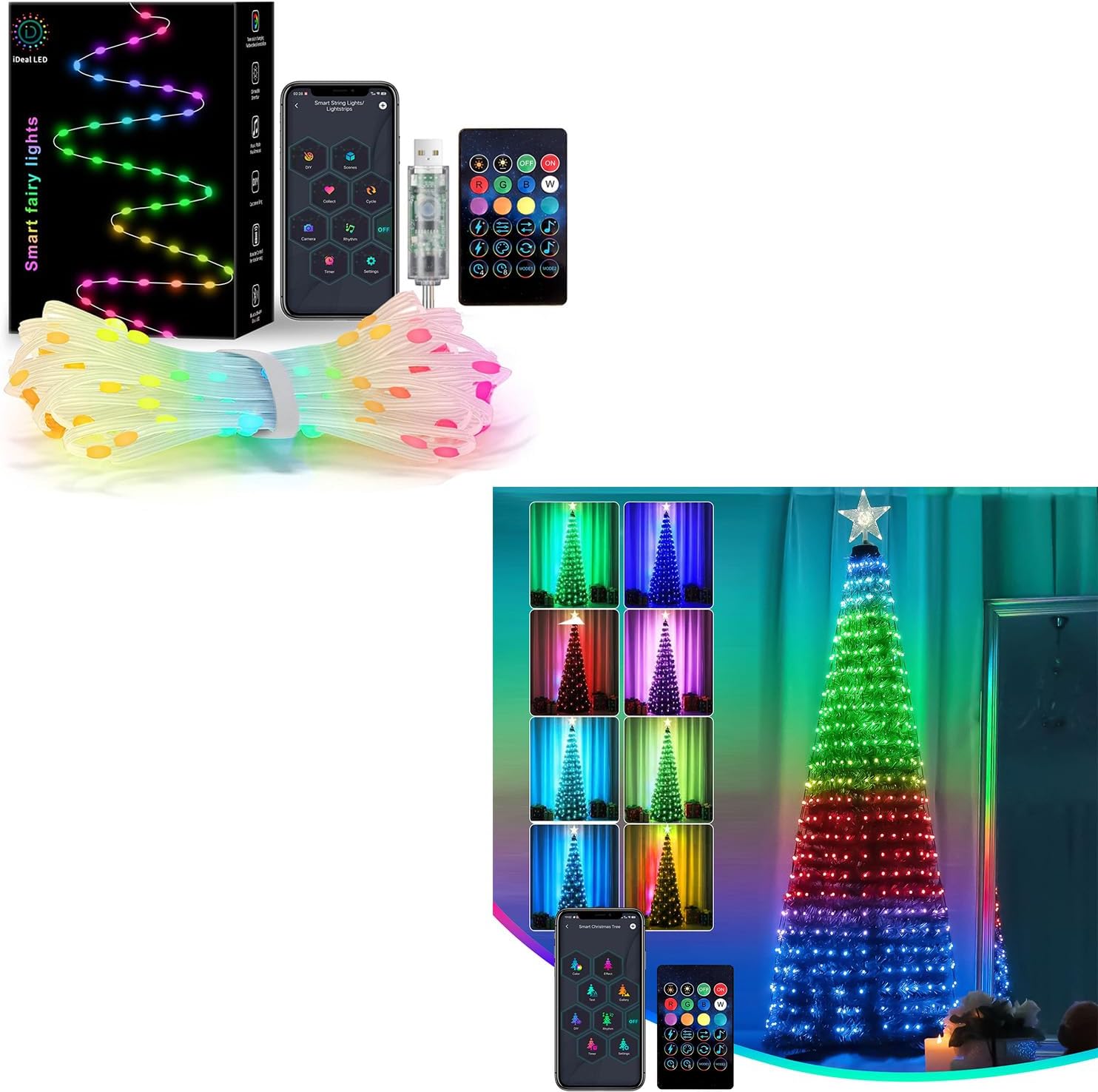MIMIRGB Smart Fairy String Lights,Smart Christmas Tree Lights with