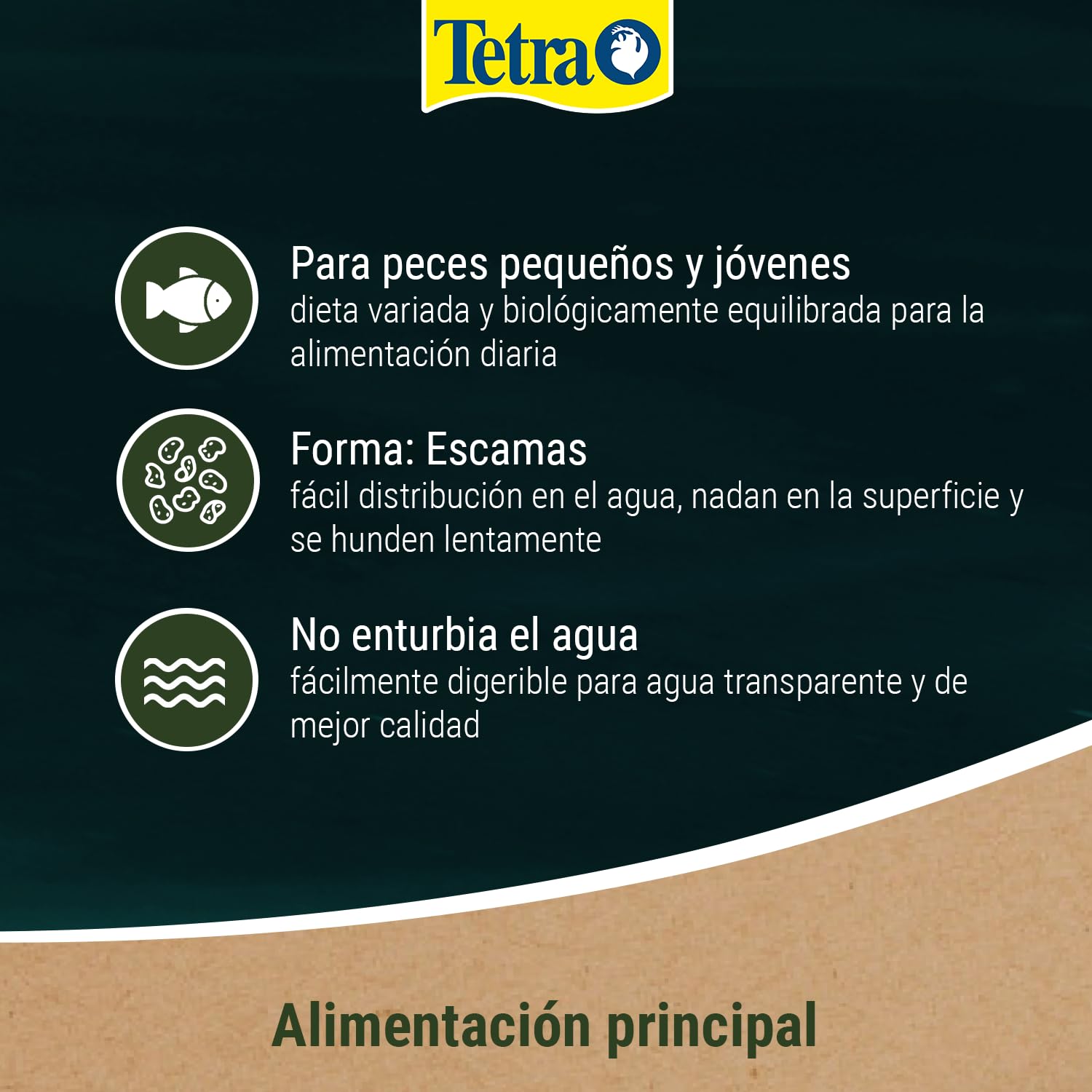 Tetra Pond Flakes, Alimento para peces en escamas para peces pequeños y jóvenes en estanques de jardín, cubo de 10 L