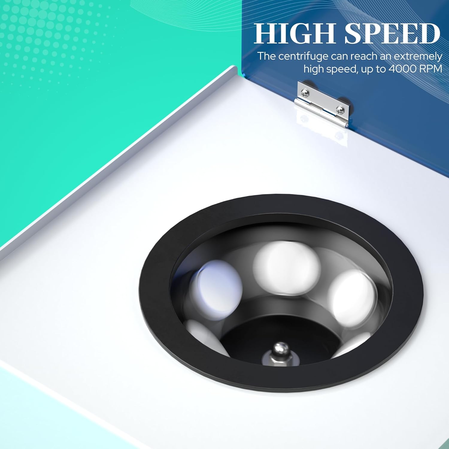 Centrifuge Machine, Lab Benchtop Centrifuges, Electric Laboratory Centrifugal Equipment with 6x50ml Centrifuge Tubes, Low Speed 0-4000RPM 0-60Min Timer 2770xg Max Centrifugal Force