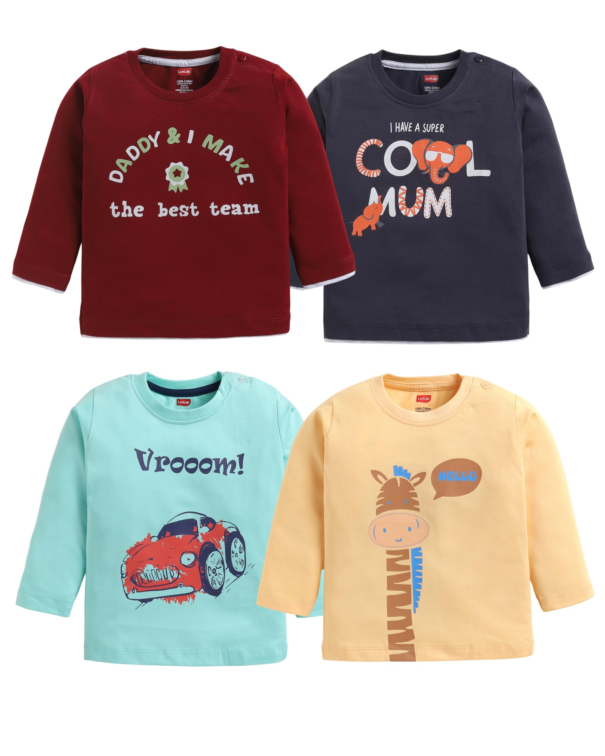 luvlap Baby-Boys Baby & Toddler T-Shirt Set-picture-14