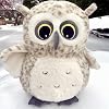 Ryttir 40cm Chubby Large Owl Stuffed Animal, Adventure Stuffed Owls Plush Toy, Brave Boy's and Girl's Room Decor,Cuddle Companion for Age 0+(Birthday Gender Neutral Gift)