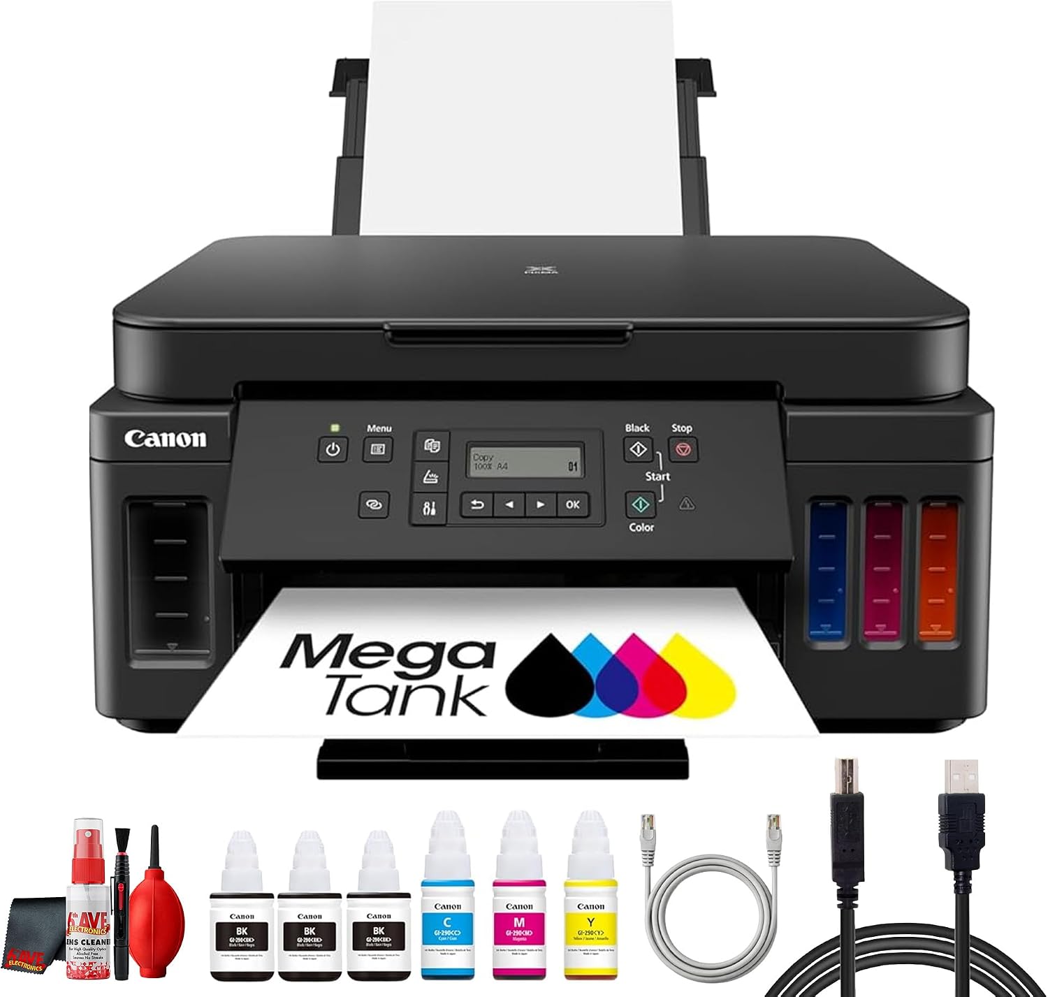 Canon PIXMA G6020 MegaTank All-in-One Printer (3113C002) Bundle
