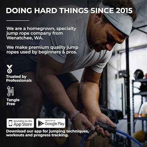 Miniatura 5 de Elite Jumps Muay Thai 2.0 - Cuerda de saltar con peso  Diseñada para entrenamiento de alta intensidad, Muay Thai y entrenamientos de MMA  Cuerdas de