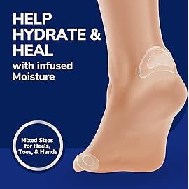 Dr. Scholls Blister Cushions Seal & Heal Bandage for Feet, Toes, Heels & Hands, 12 ct - Blister Prevention Pads, Hydrogel Technology Protects from Painful Shoe Pressure & Rubbing, Water-Resistant