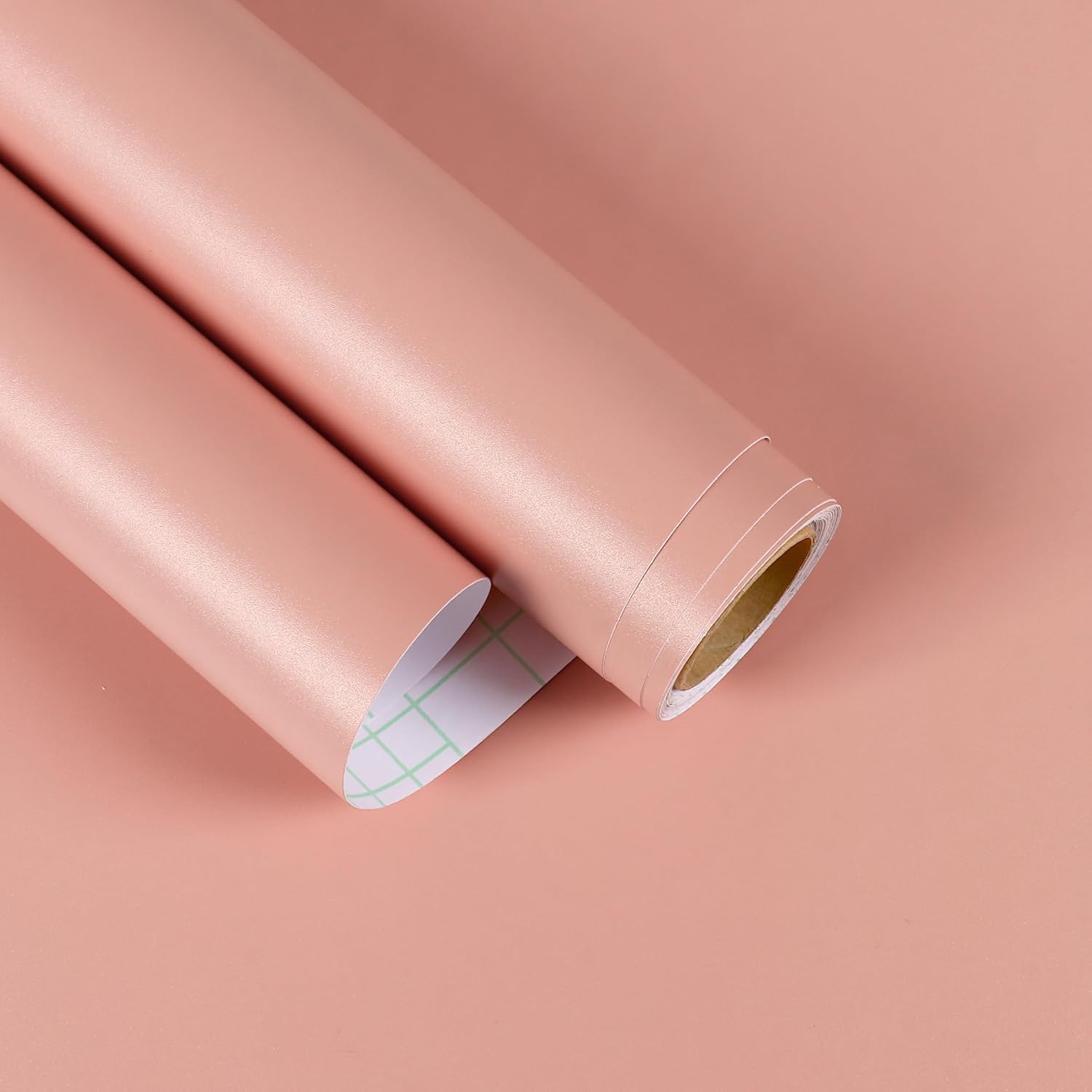 Peach Pink Wallpaper Stick and Peel Matte Solid Pink Contact Paper for Cabinets Renter Friendly Removable Wallpaper for Girls Bedroom Self Adhesive Waterproof Nursery Wall Paper 15.7"x160"