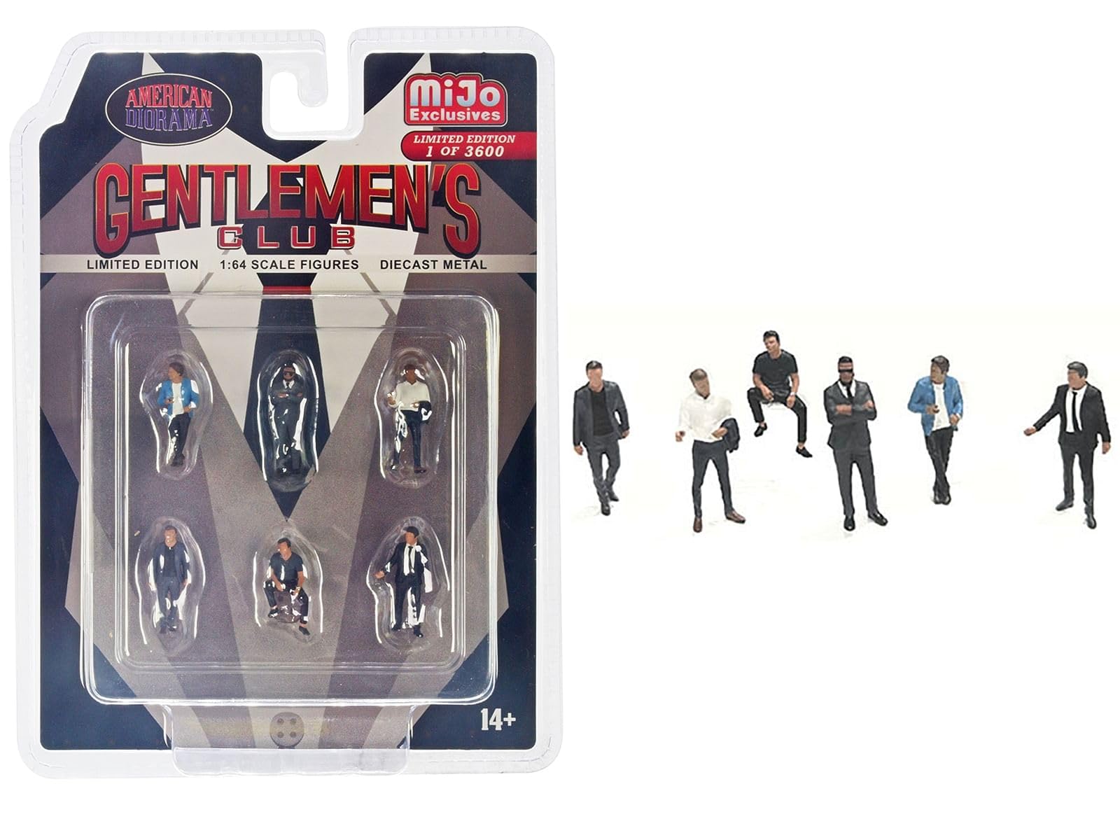 Amazon | アメリカン ジオラマ 1/64 ジェントルマンズ クラブ フィギア