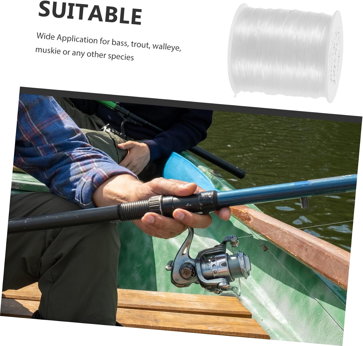 Heavy Duty Nylon Monofilament Fishing Line 0.8mm Anti-wear Fluorocarbon Outdoor Fish String for Professional Angling
