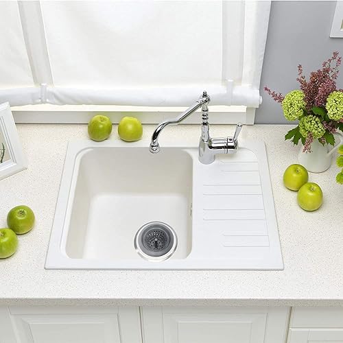 Vista 5 de Juego de 2 coladores de cocina, de silicona flexible, de buen agarre, para fregadero de cocina, atrapa desechos de alimentos y evita obstrucciones