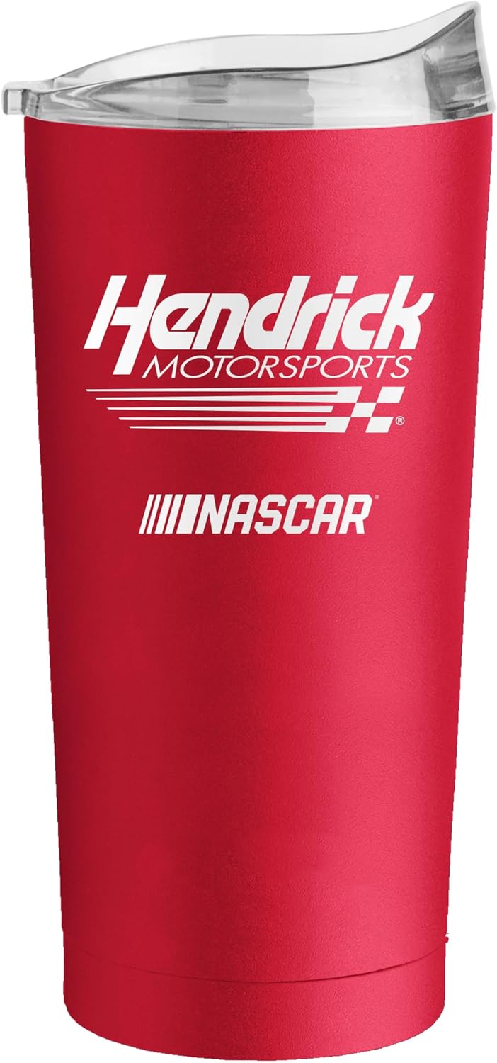 Logo Brands NASCAR 20oz Flipside Powder Coat Tumbler – 20oz Vacuum Insulated Tumbler, Long-Lasting Durable Finish, NASCAR Racing Design – Great for Travel and Outdoor Events