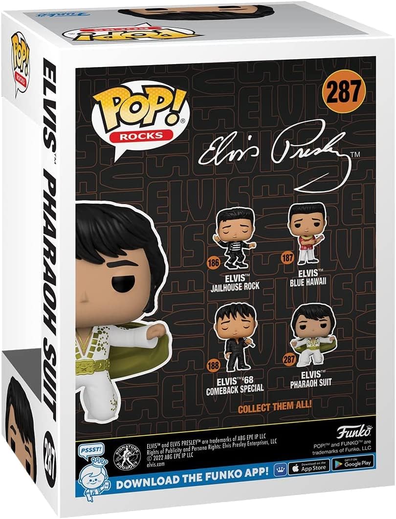 POP Rocks: Elvis - Elvis Pharaoh Suit Funko Vinyl Figure (Bundled with Compatible Box Protector Case), Multicolored, 3.75 inches - Image 4