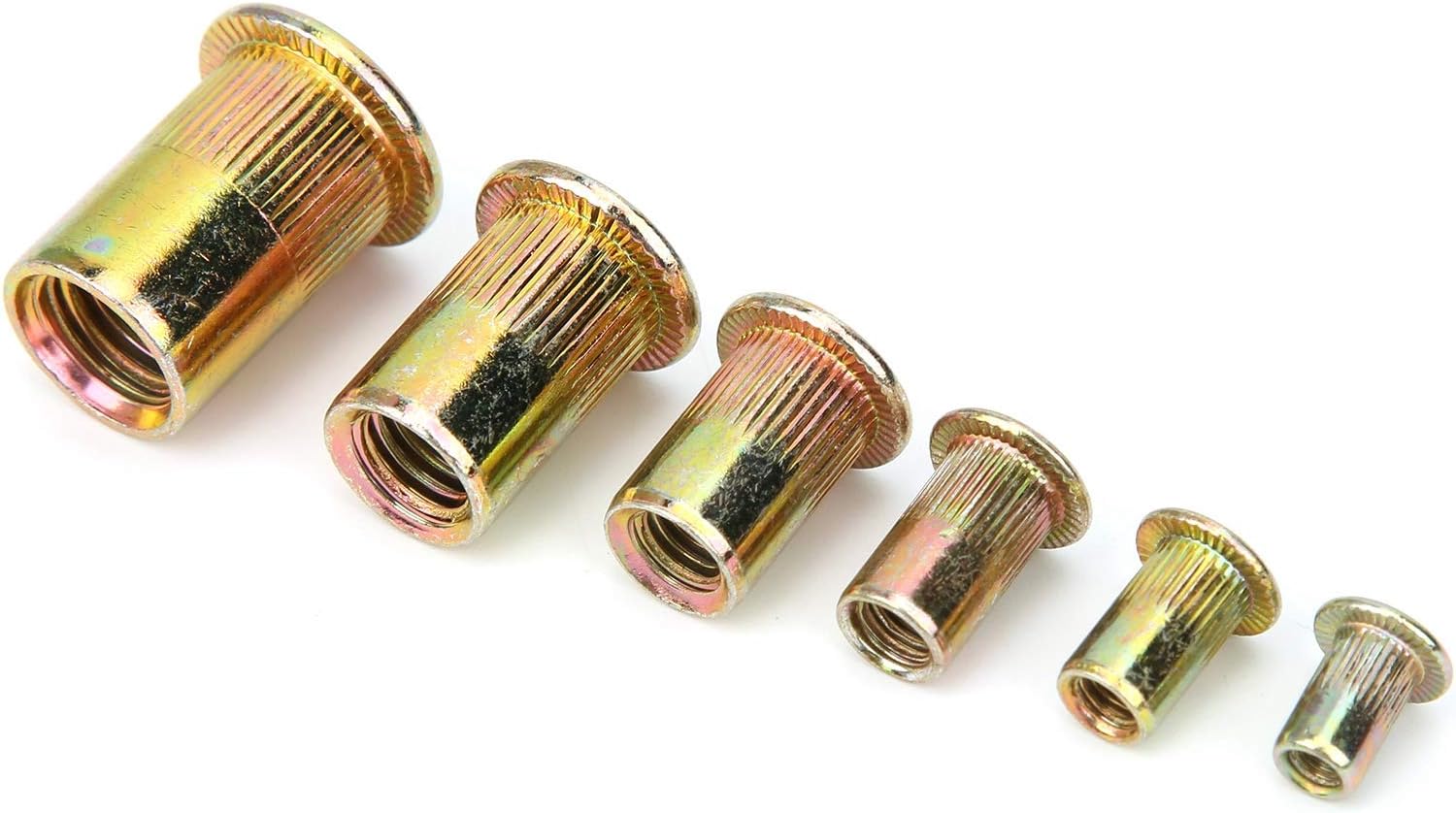 Generic Rivet Nut Color‑Plated Zinc Rivet Nut Professional Easy to Store Wear-Resistant for Industrial Instruments