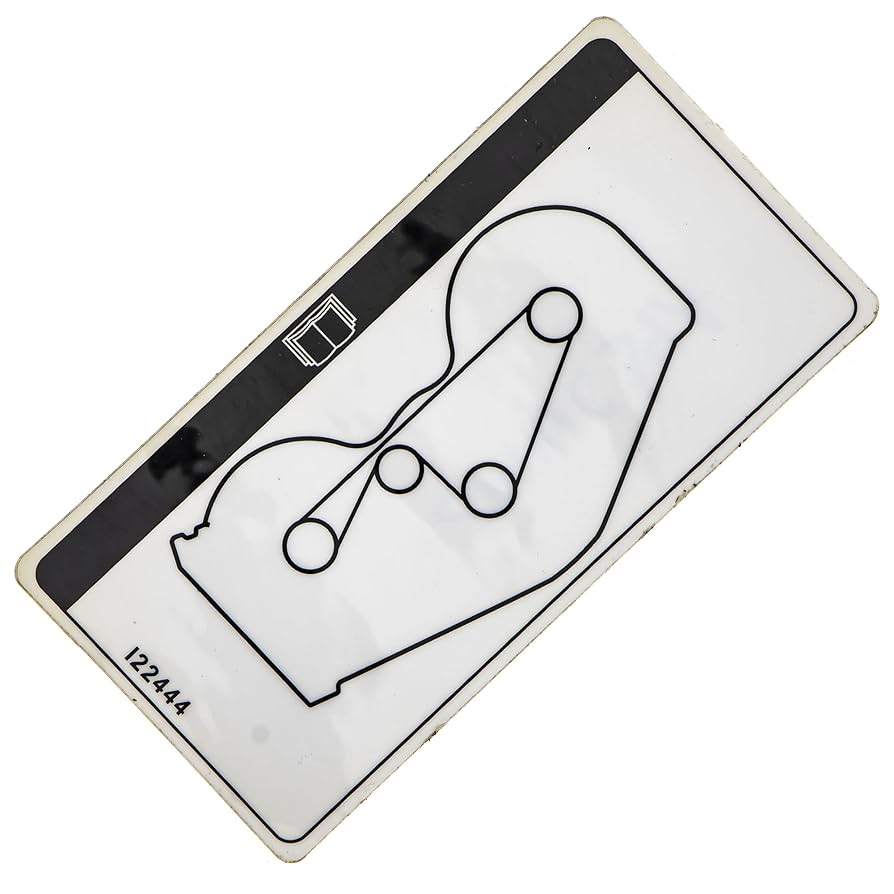 Amazon.com: CUB CADET 777I22444 Label Deck Belt Route Z for