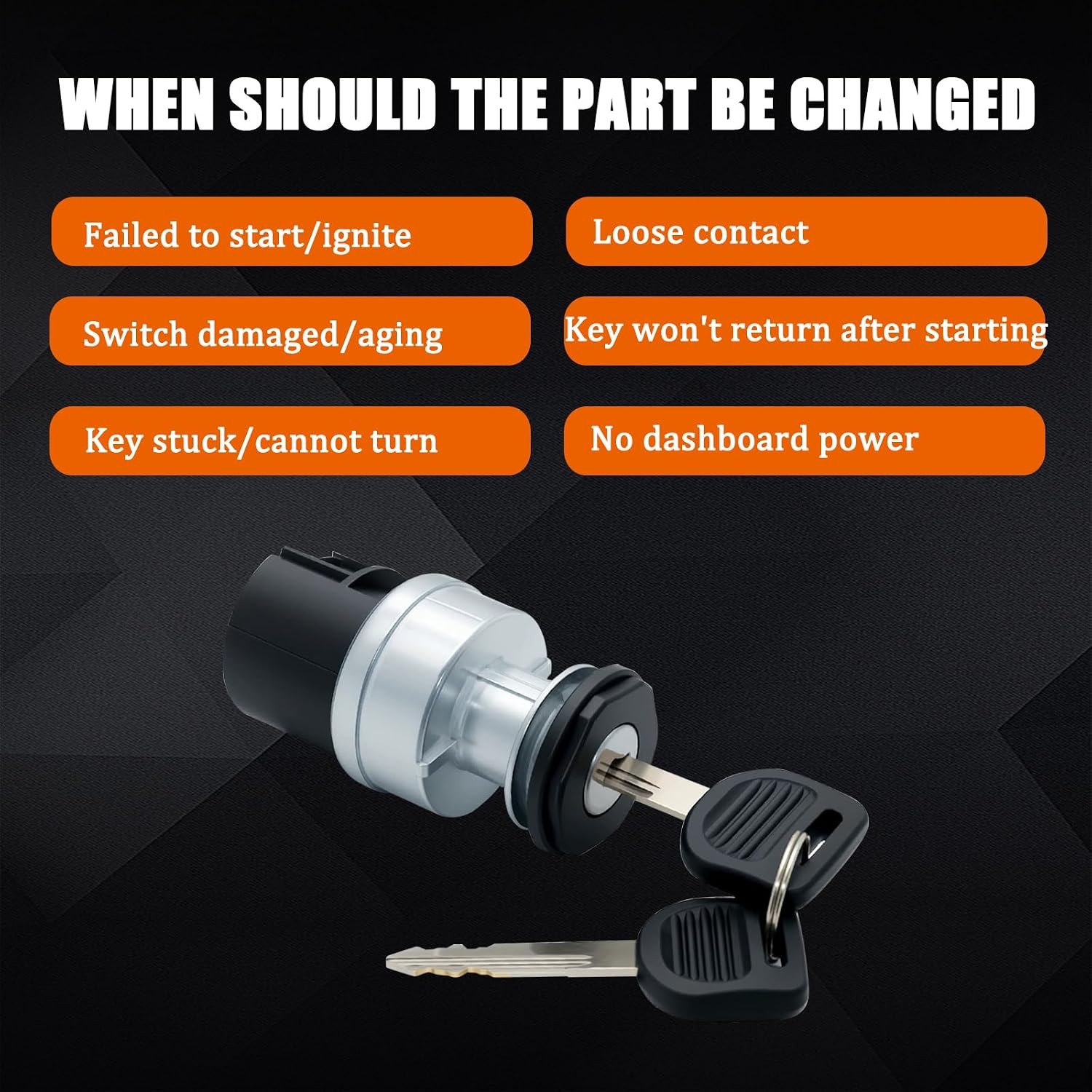 International Ignition Switch with Key Fit for International Replace for 3545580C2 3545580C1 3545-580-C KG27057 4201104