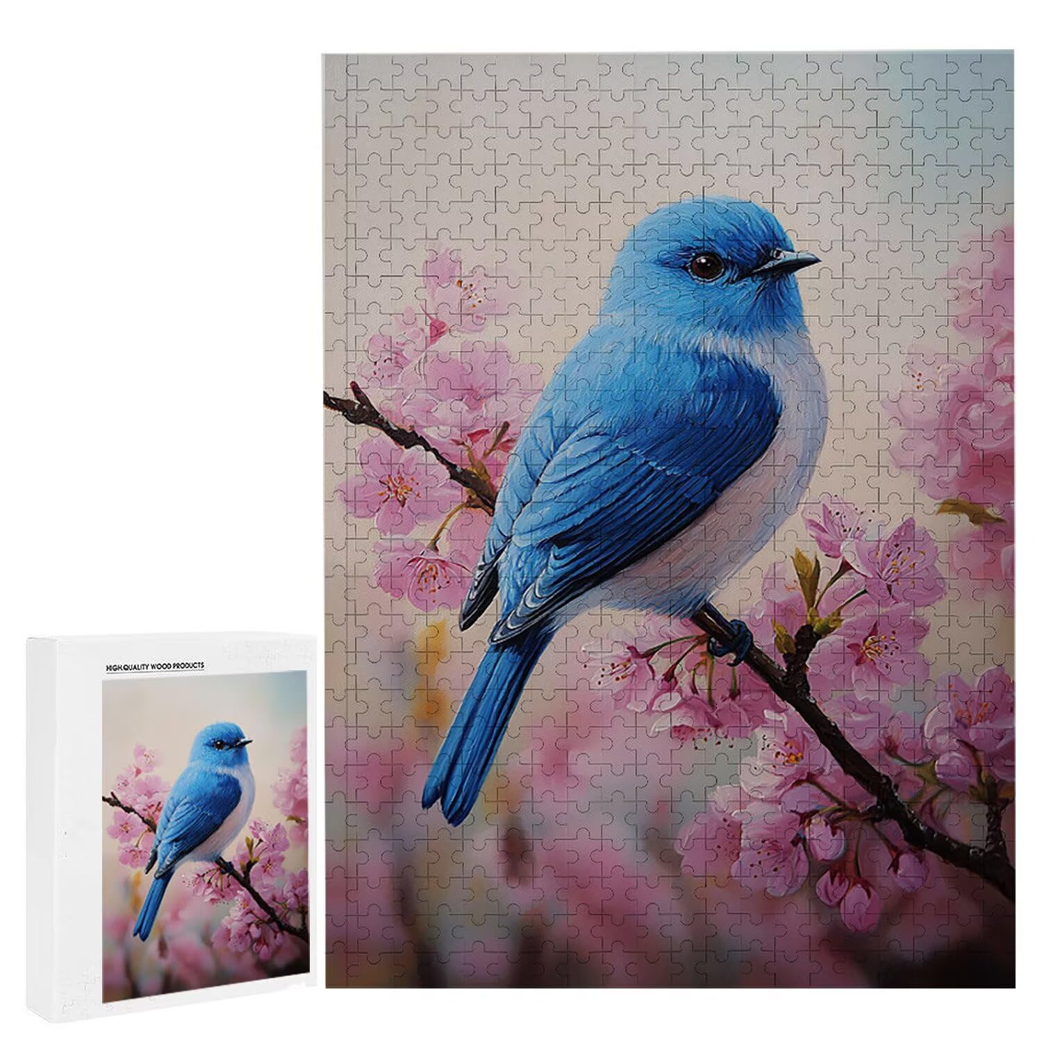Puzzle 2000 elementów dla dorosłych puzzle dla dorosłych 2000 elementów puzzle wymagające i drażniące mózgi edukacja gra dla całości, prezenty dla mężczyzn, motyw puzzli: (kwiat ptak) h-405