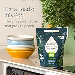 Puracy Dishwasher Pods, Natural Dishwasher Detergent, Free & Clear Dish tabs - Enzyme-Powered, Spot & Residue Free - TikTok Trend Items, Must Haves from TikTok Made Me Buy It (Free & Clear, 50 Count)