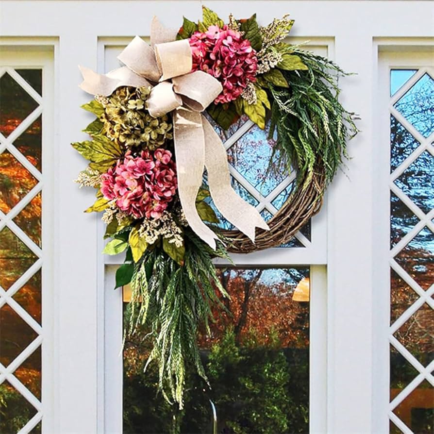 赤いベリーのクリスマスリース 約40cm ハンドメイド　壁掛け　ローソク飾り 赤いベリーのクリスマスリース 約40cm ハンドメイド 壁掛け