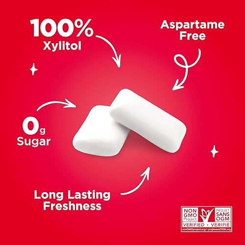 Miniatura 6 de PUR - Chicle de sabor canela elaborado con 100 xilitol sin azúcar aspartamo ni transgénicos vegano 55 chicles paquete de 1 unidad