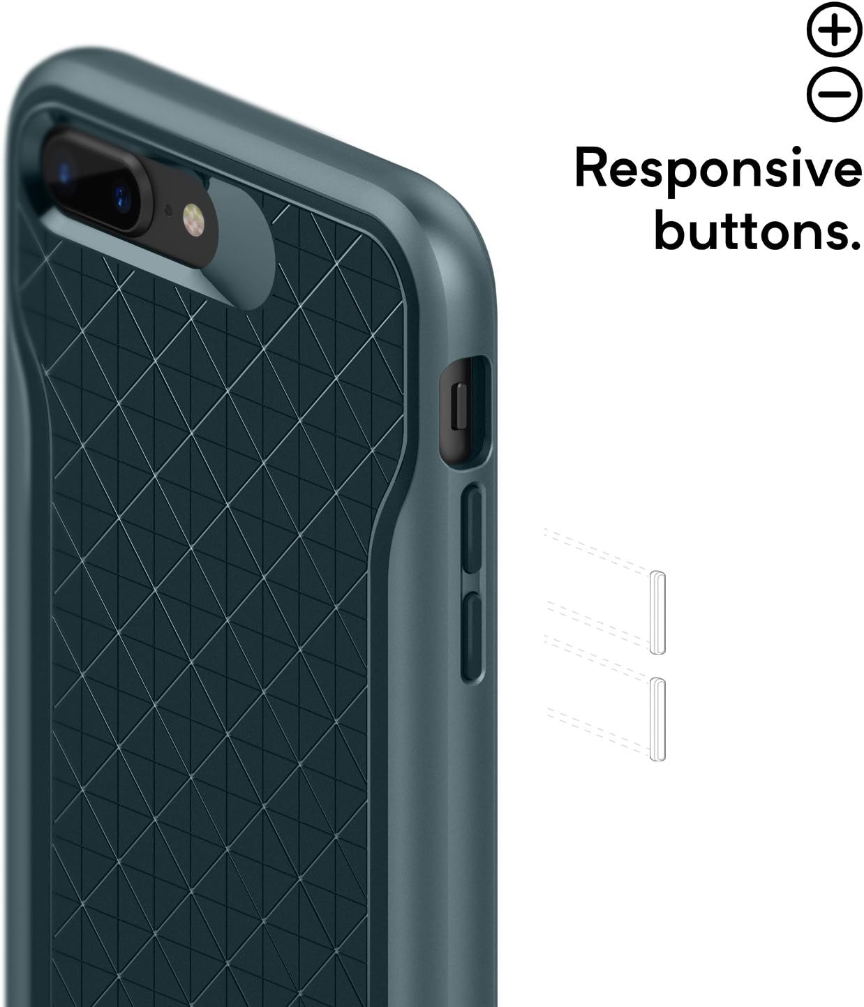 Caseology Apex for Apple iPhone 8 Plus Case (2017) / for iPhone 7 Plus Case (2016) - Aqua Green