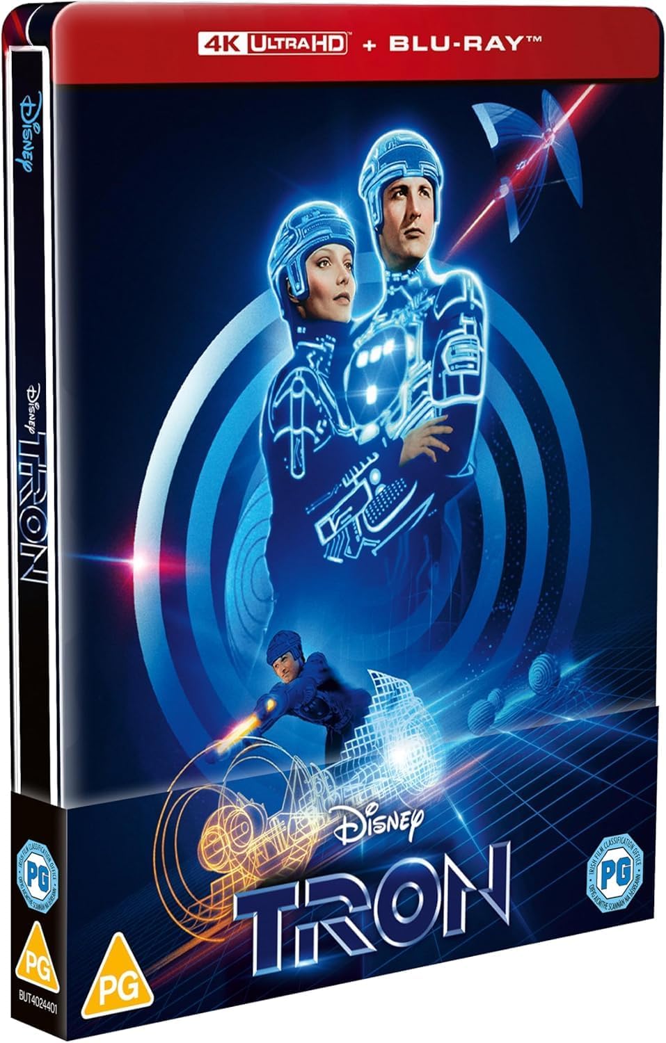 Tron (1982) Limited Edition Steelbook 4K Ultra HD + Blu-ray Region Free Jeff Bridges, Bruce Boxleitner