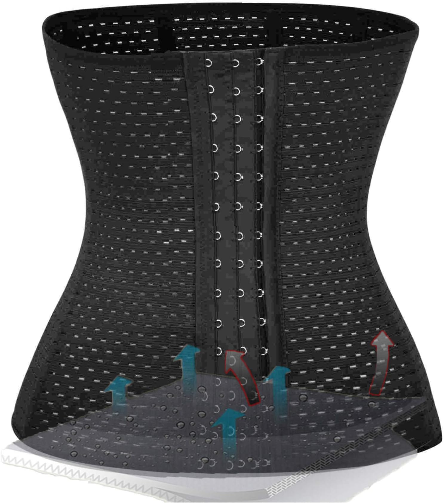 Waist Trainer Cincher Corset Body Shaper for Women Tummy Control Weight Loss 6 Pcs Steel Bone Faja
