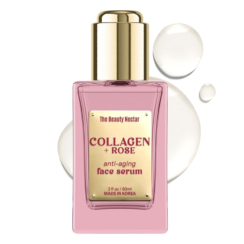 Sérum facial com colágeno e água de rosas The Beauty Nectar, 60 mL