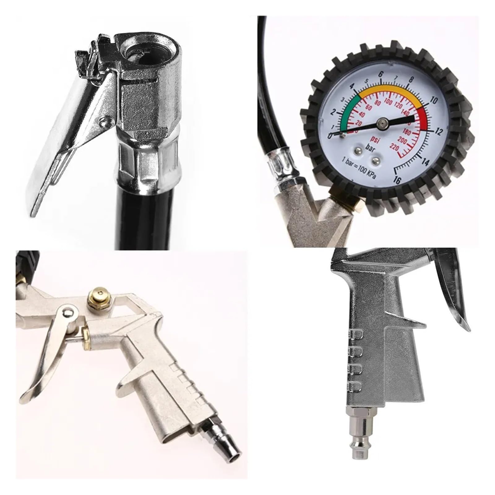 220PSI Motocykl Samochodowy Wielofunkcyjny Monitorowanie Ciśnienia Powietrza W Oponach Miernik Tester Sprężarka Powietrza Miernik Zegarowy Pompa Inflatora Narzędzia łAtwy W UżYciu