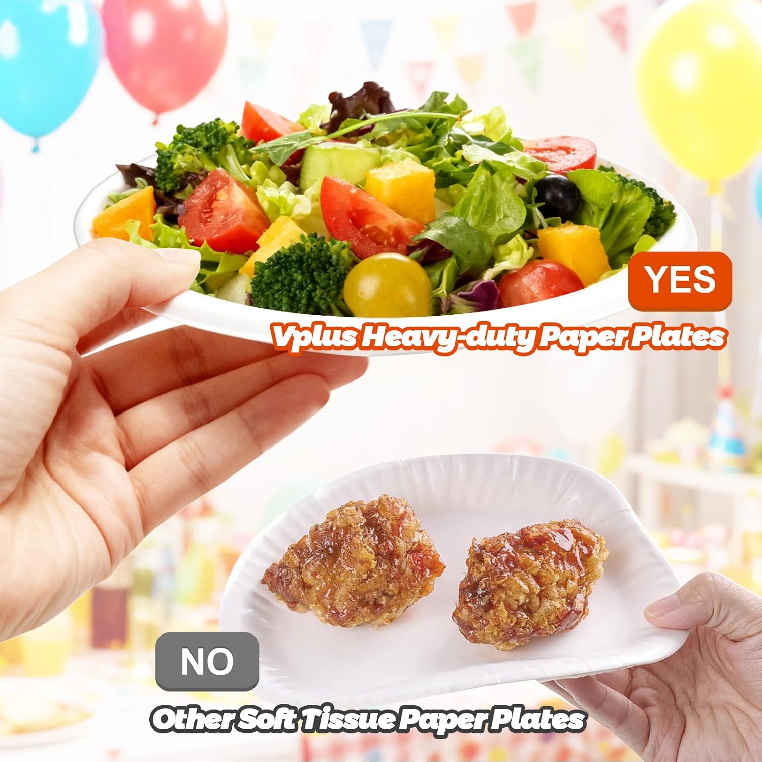 150 Pack 6 Inch Disposable Compostable Paper Plates, White Bagasse Biodegradable Dessert Plates Disposable, Small Appetizer Cake Dessert Plate for Snacks, Desserts, Party - Image 5