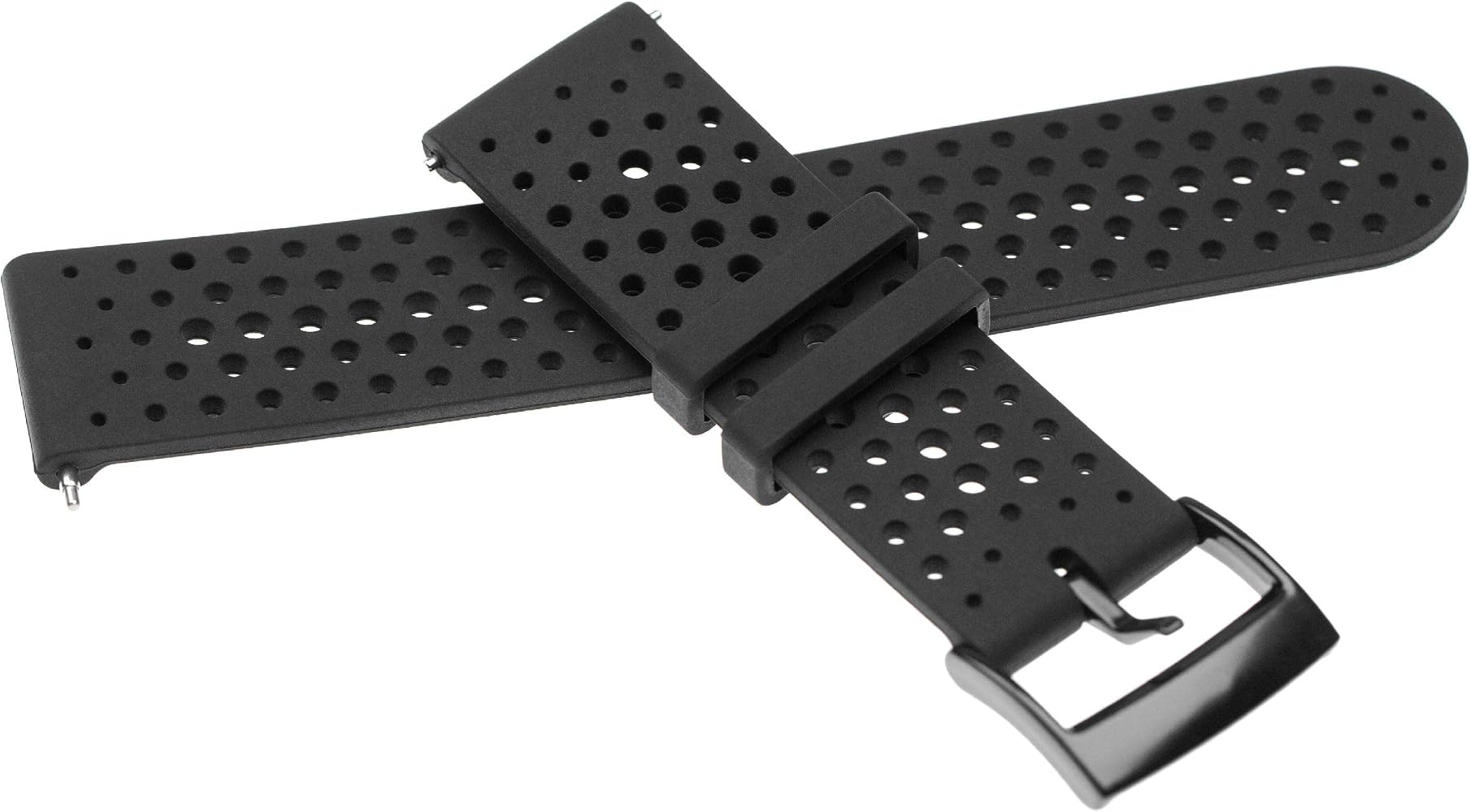Vhbw Cinturino Di Ricambio In Silicone Per Suunto 9 Baro, Spartan Sport, Spartan Sport Wrist HR - Nero, 24 Mm - 2