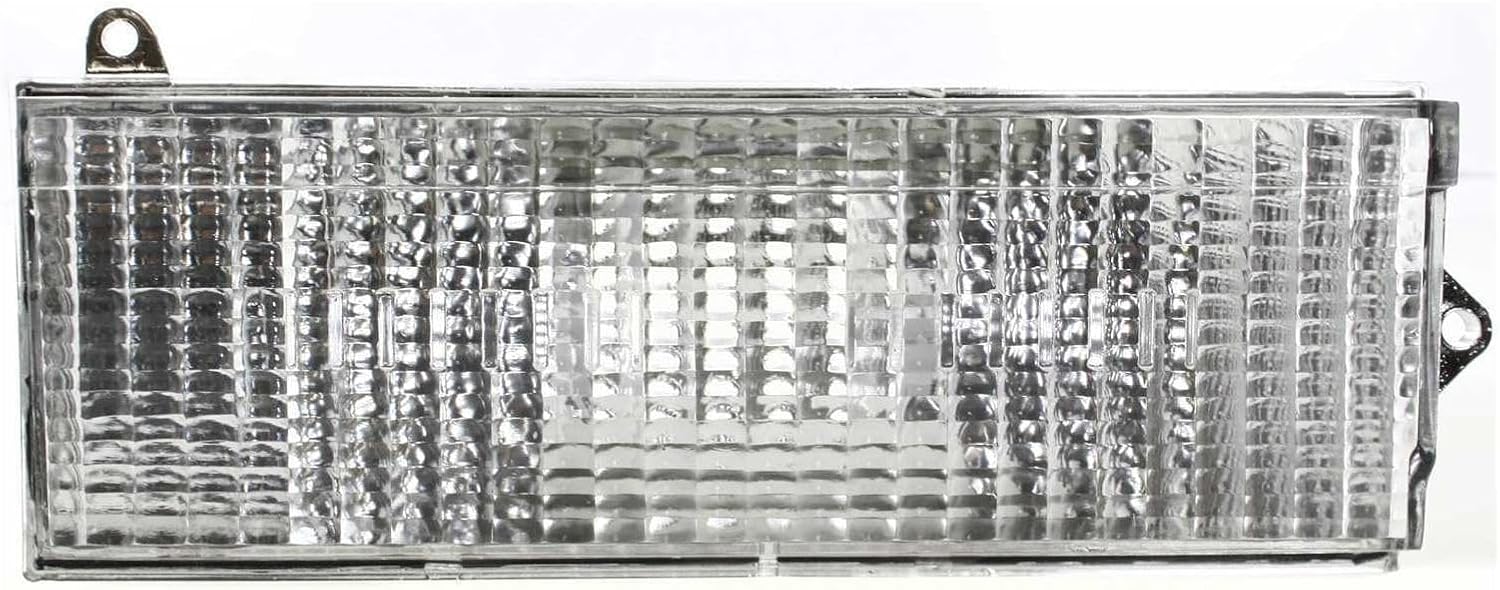 Jeep for Cherokee 1984-1996 for Comanche 1986-1992 for Wagoneer 1984-1985 Turn Signal Light Front Right Clear Plastic White Smooth Corner Park Lights-Type 56000098 CH2531101 211-3852