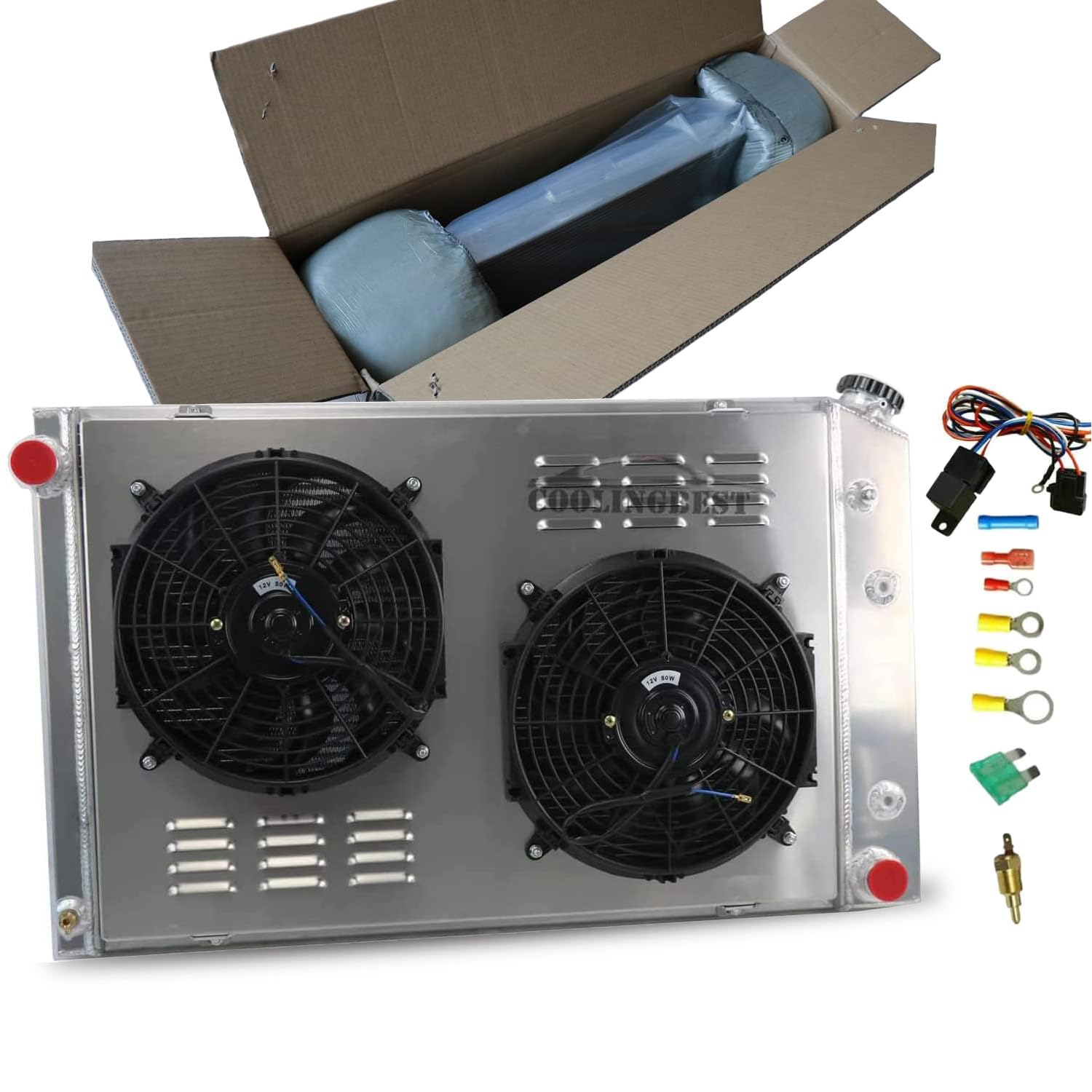 Coolingbest Aluminum Radiator For Chevy Blazer C1500 2500 3500 C10