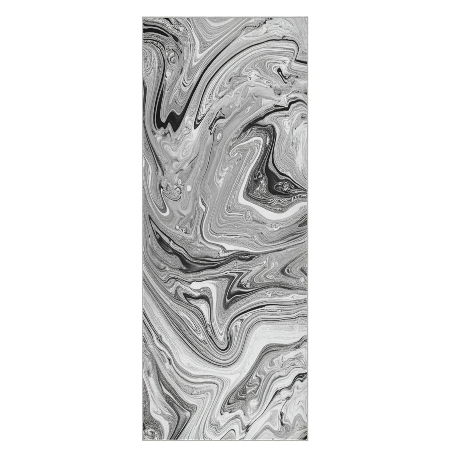 BURSTDDY Marble Hot Yoga Towel Absorbent Non Slip Yoga Mat Towel