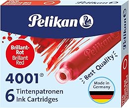Pelikan 4001 Ink Cartridges, red