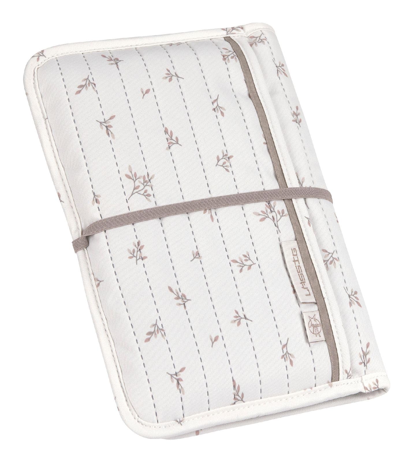 LÄSSIG Wickeltasche Changing Pouch Miracle of Nature Leaves creme