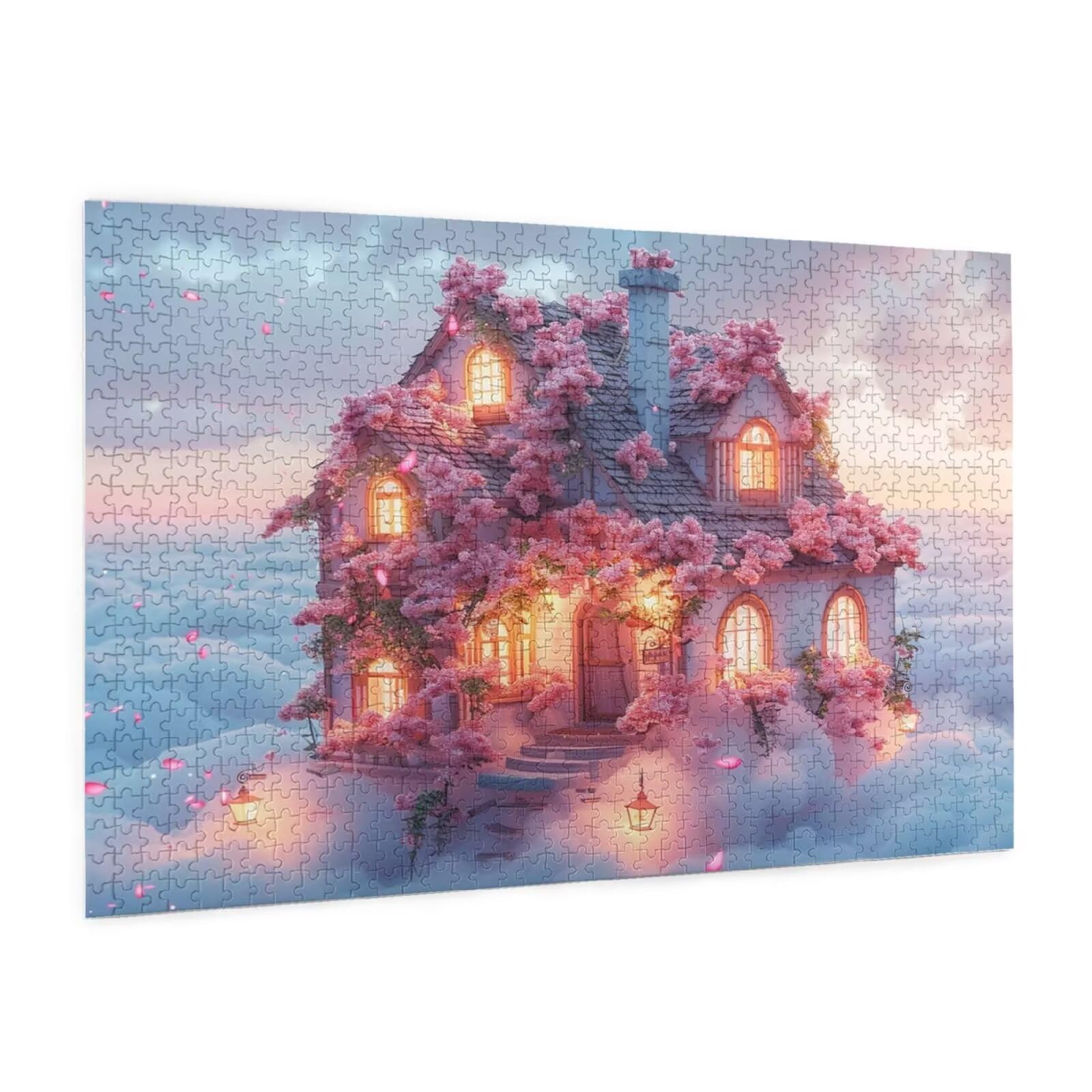 Krajobraz Puzzle 5000 Pieces Dream Puzzle Adult Początkujący z pudełkiem prezentowym, DIY Interaktywne puzzle Rodzinna wymagająca gra, Relief Stres Home Wall Room Decor Art Prezent dla mężczyzn 100 x