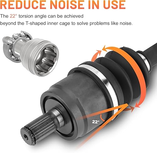 Miniatura 9 de Juego completo de ejes CV delanteros y traseros para Honda Foreman 500 TRX500 2017-2018, Foreman Rubicon 2015 2016 2017 2018 44250-HR4-A21,